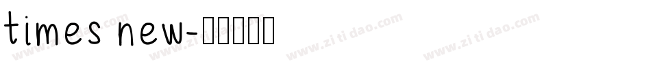 times new字体转换